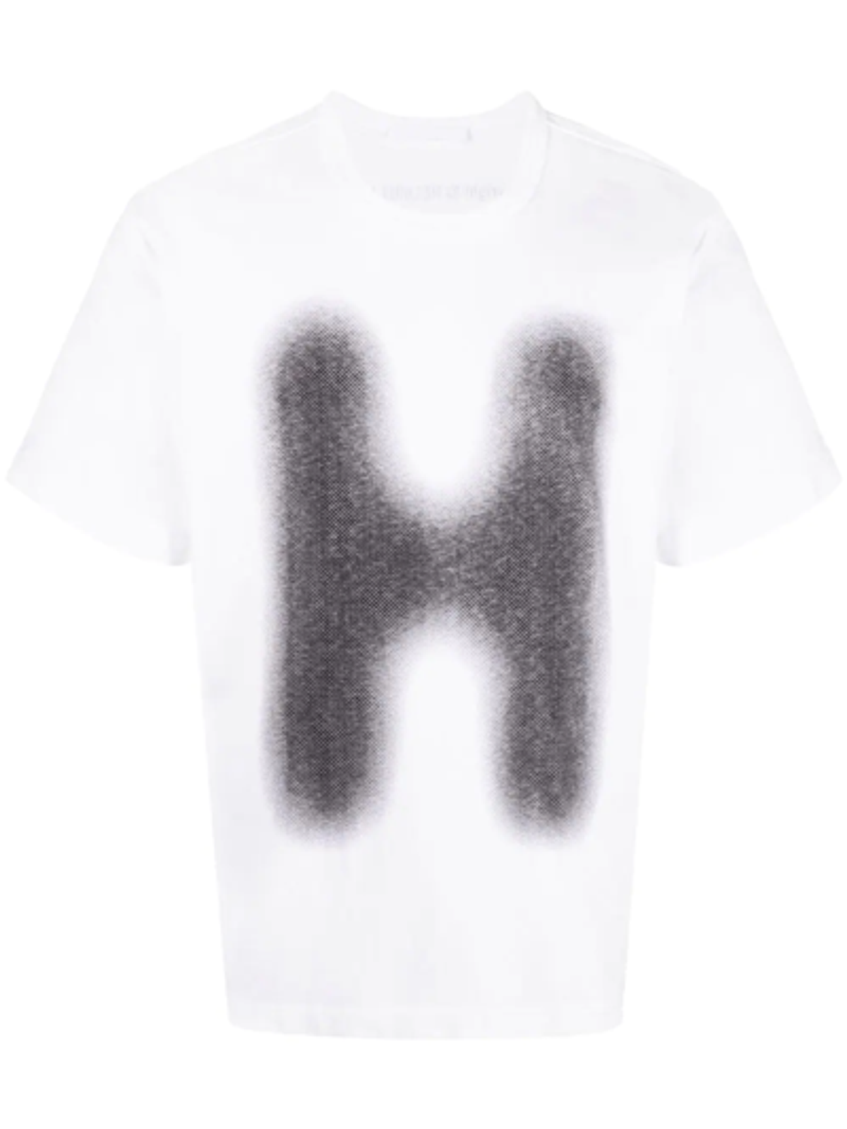 Helmut Lang Graffiti Print White T-Shirt