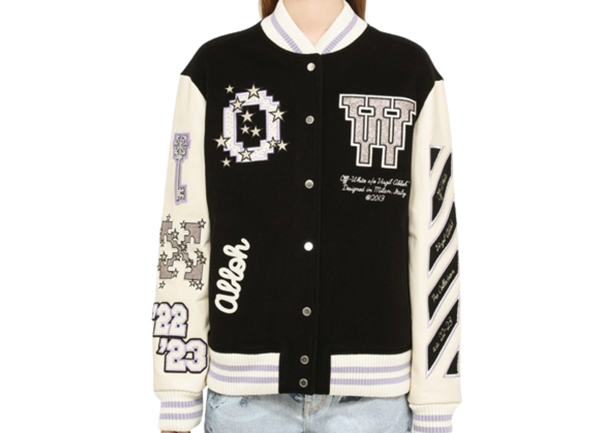 Off-White Black/White Padded Bomber Jacket