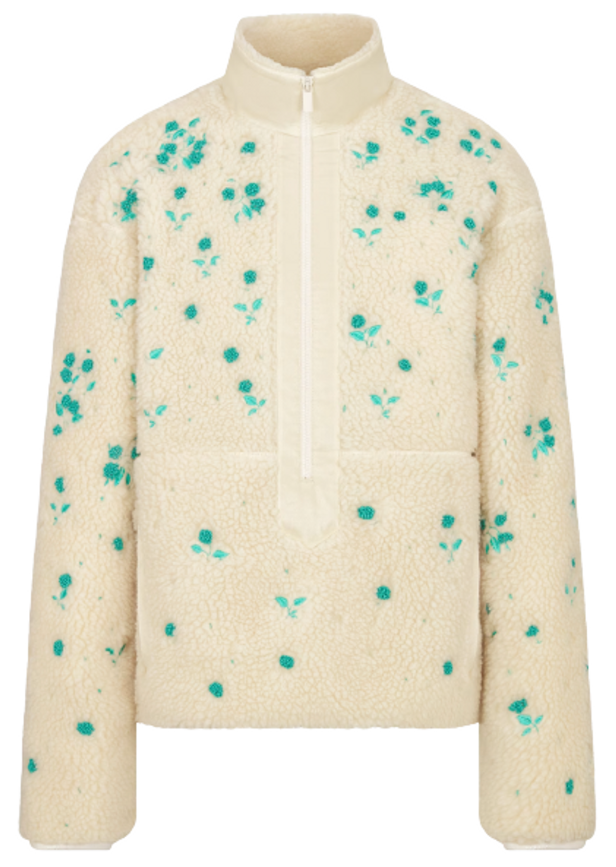 Dior Ecru Technical Fleece Zipped Sweater