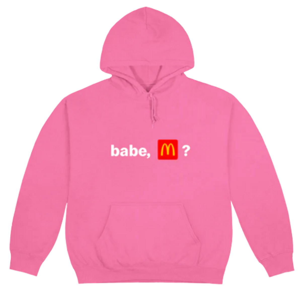 McDonald's Merch × Offset Merch × Cardi B Merch Babe Mcdonalds Pink Hoodie