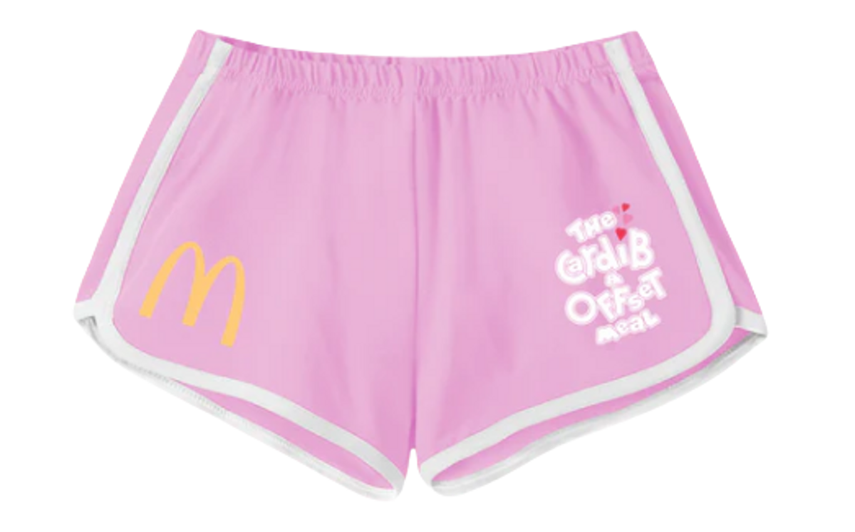 McDonald's Merch × Offset Merch × Cardi B Merch Arches Pink Shorts