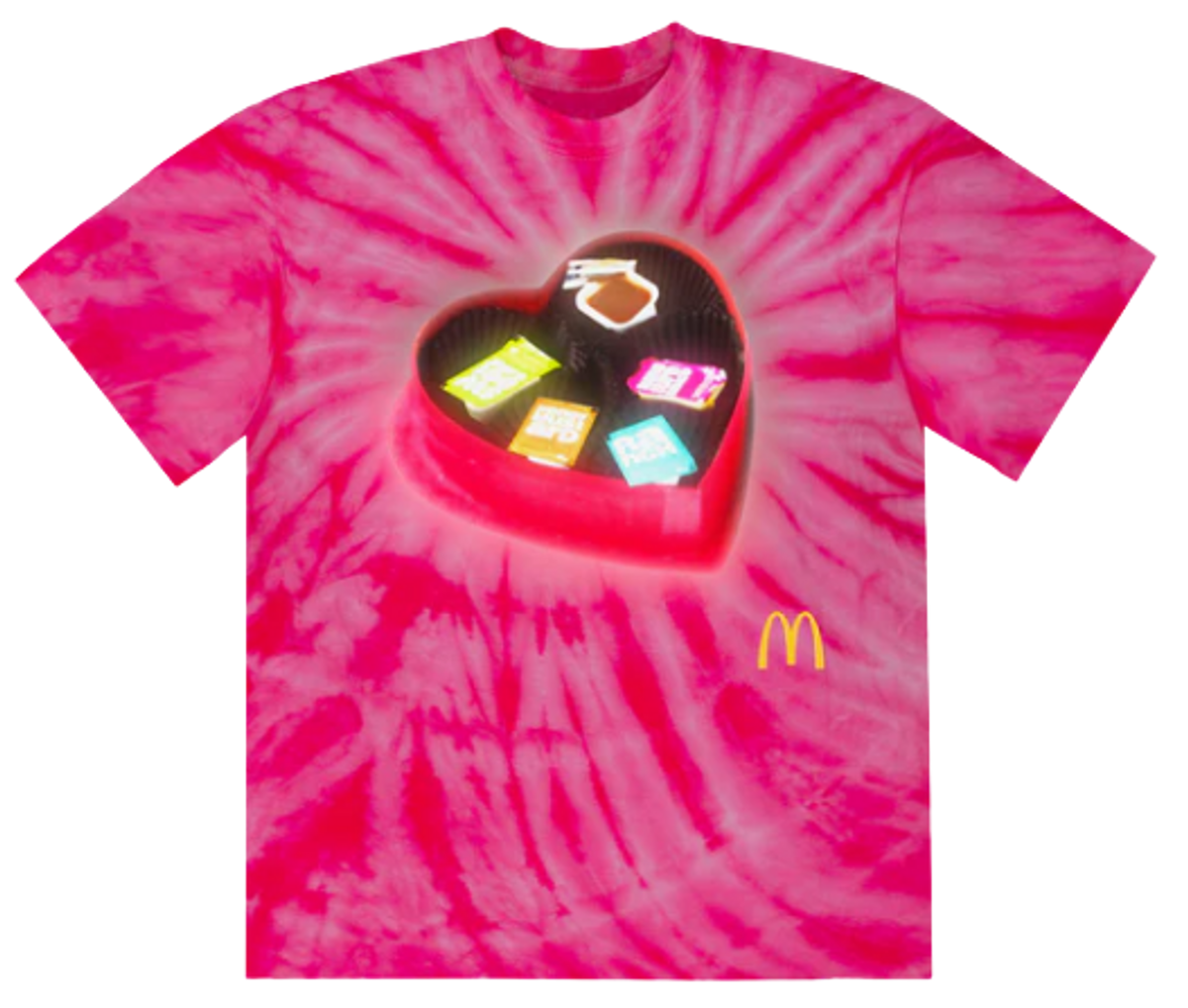 McDonald's Merch × Offset Merch × Cardi B Merch Sauce In My Heart Tie Dye Tee