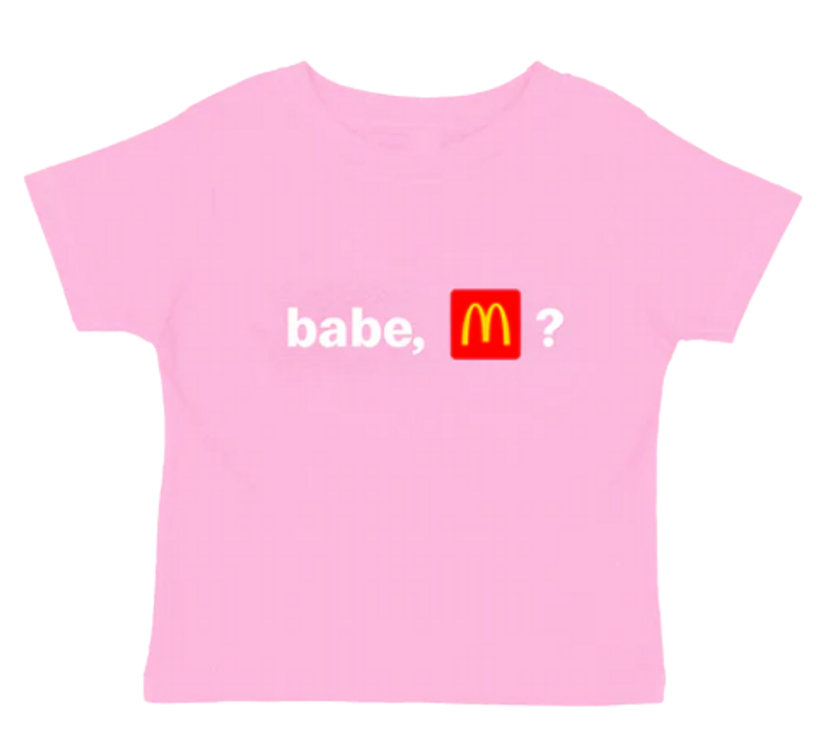 McDonald's Merch × Offset Merch × Cardi B Merch Babe Mcdonalds Baby Tee