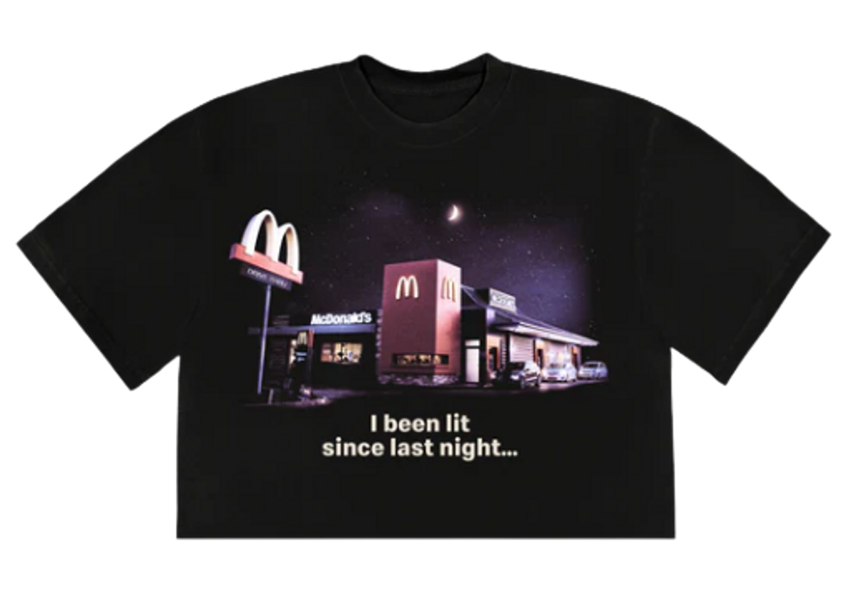McDonald's Merch × Offset Merch × Cardi B Merch Last Night Cropped Tee