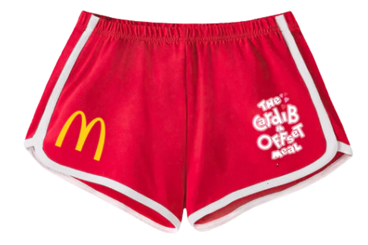 McDonald's Merch × Offset Merch × Cardi B Merch Arches Red Shorts