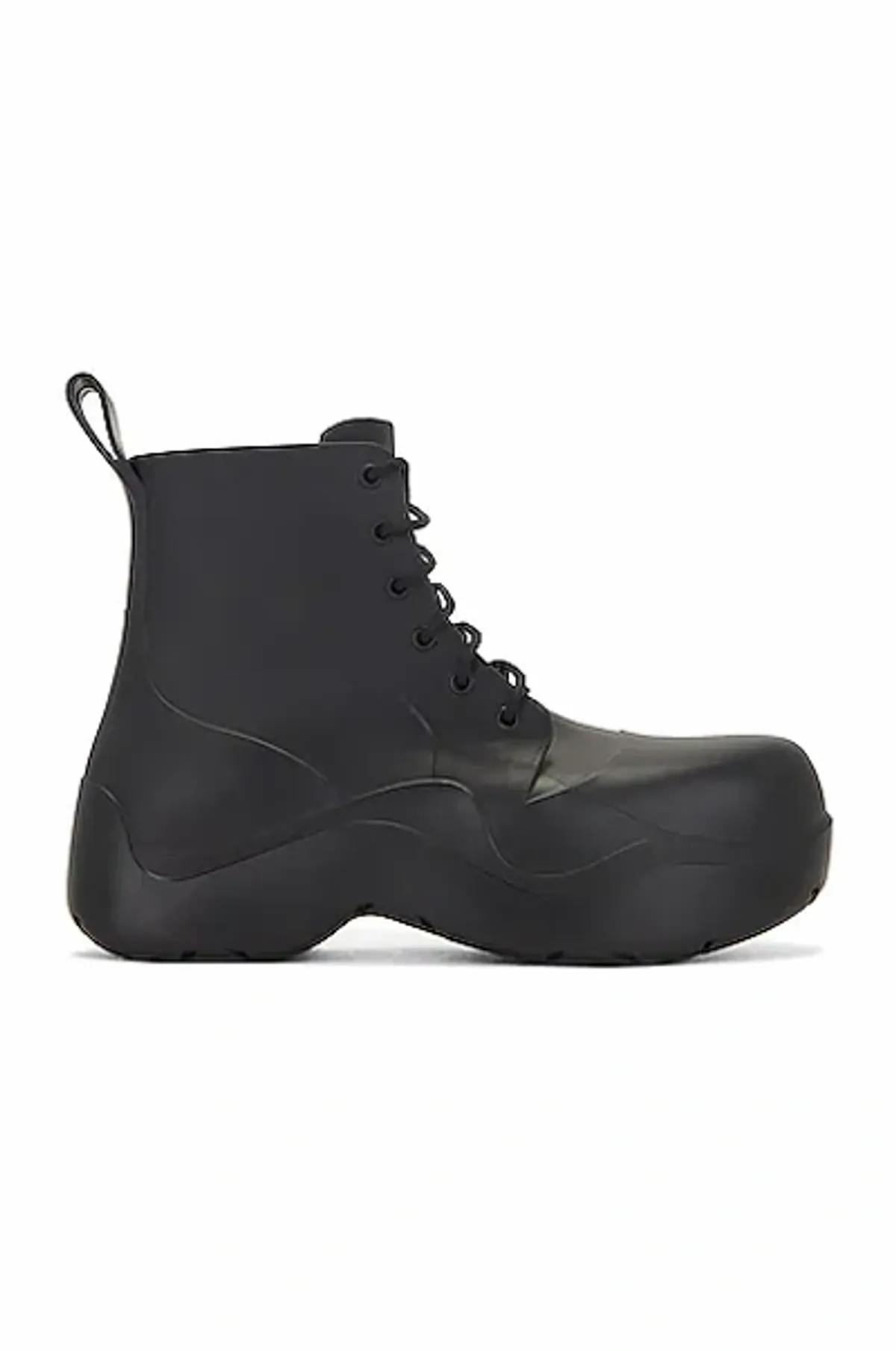 Bottega Puddle Laceup Ankle Black Boots WHAT’S ON THE STAR?