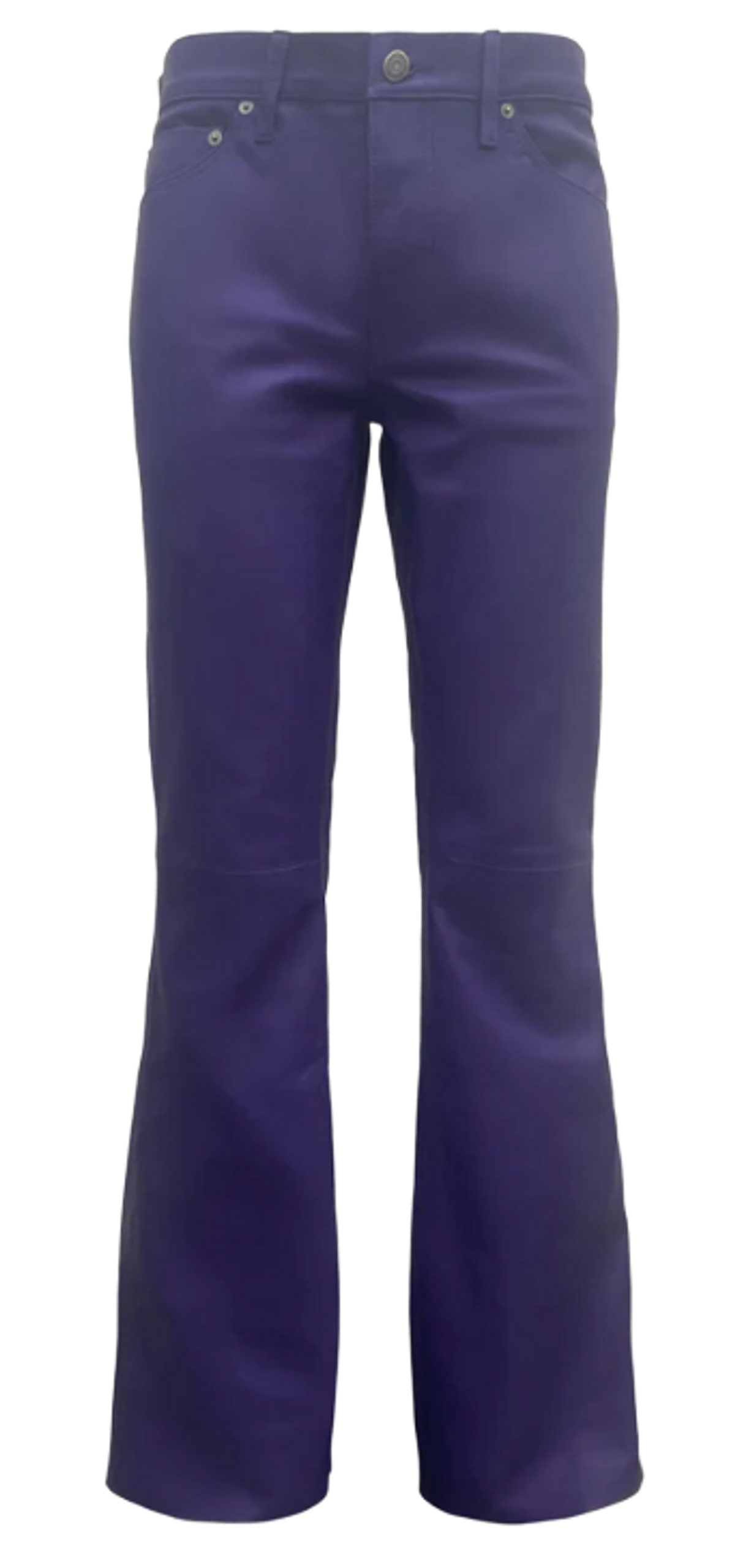 Cout De La Liberte Jimmy Baby G Leather Flare Purple Jeans
