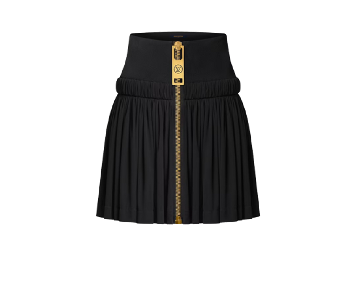 Louis Vuitton Zipper Gathered Skirt