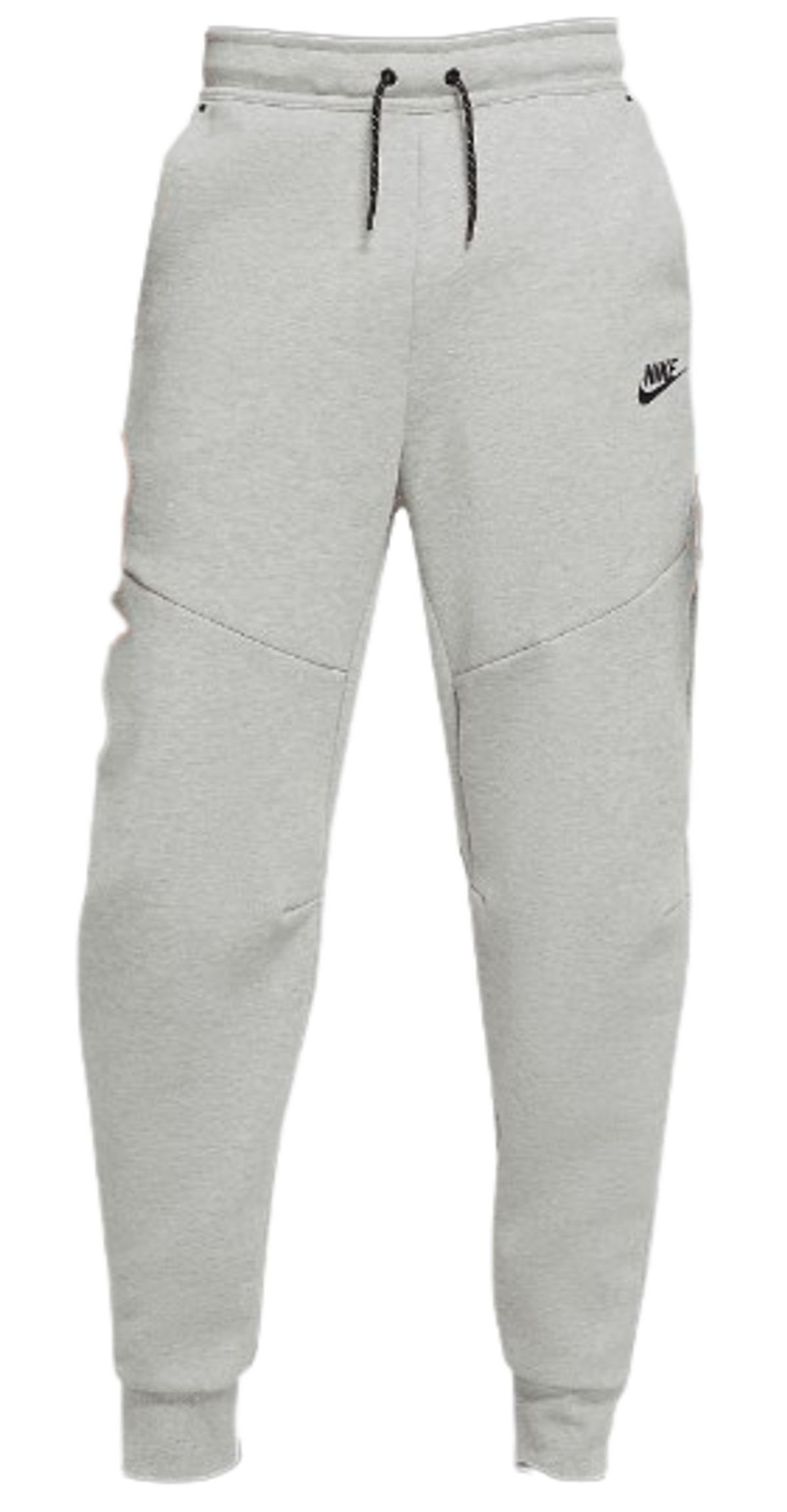 Nike Tapered Logo Print Cotton Blend Grey Tech Fleece Sweatpants