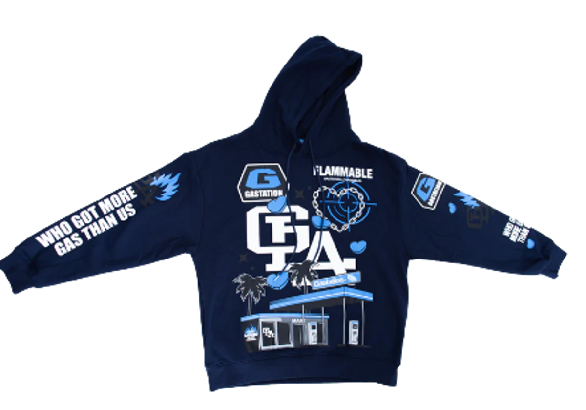 Gastation LA Staple Navy Hoodie