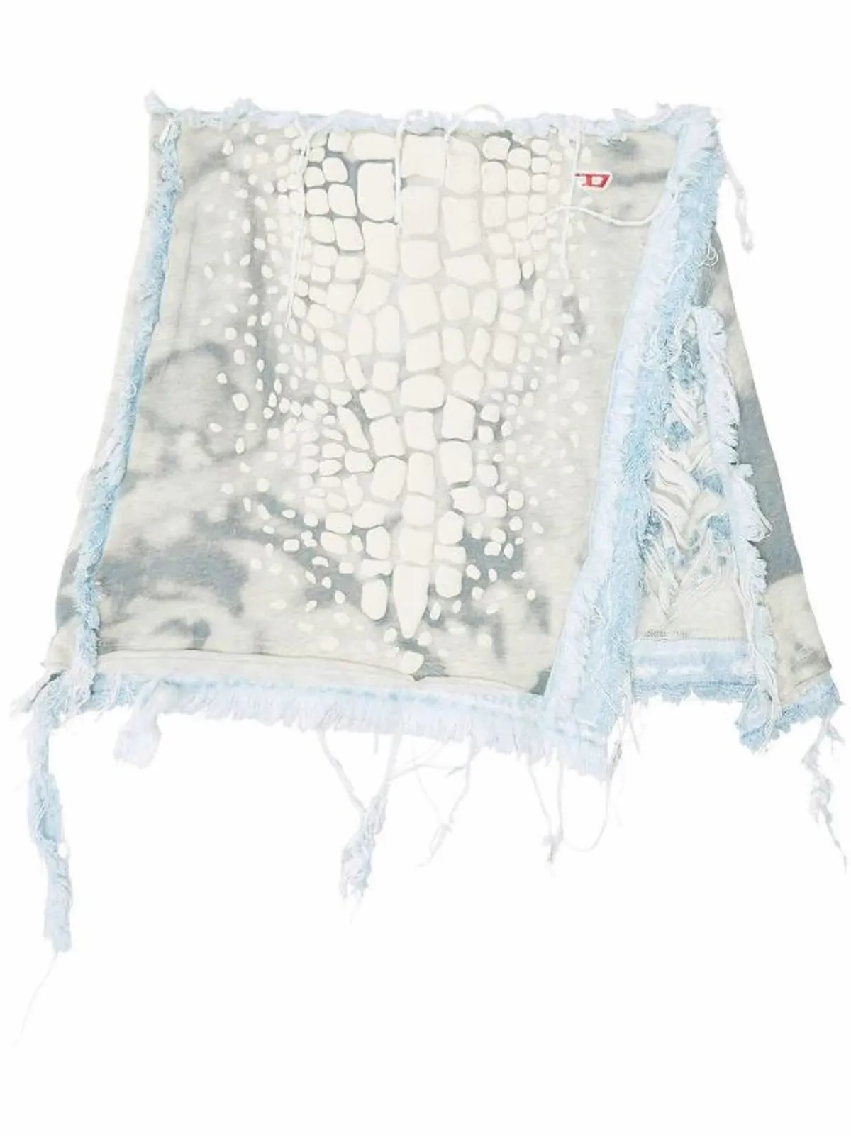 Diesel O-Hopl Crocodile-Effect Mini Skirt