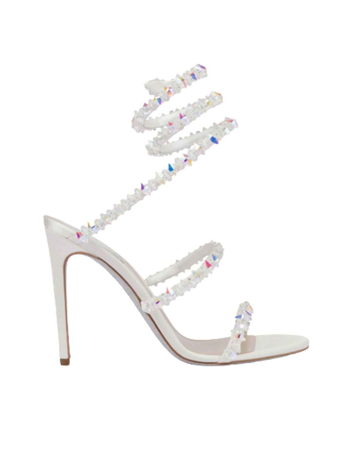 Rene Caovilla Jewel Frozen Satin Sandals