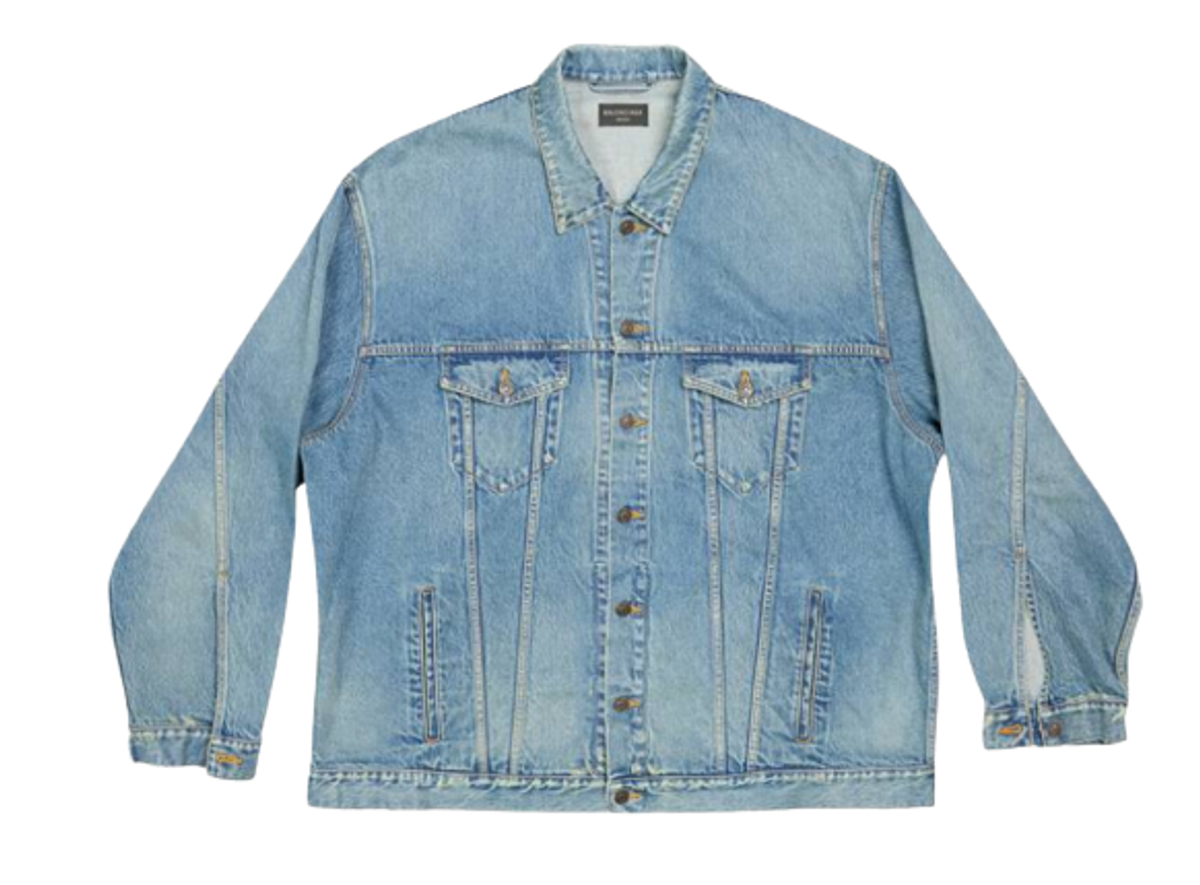 Balenciaga Oversized Acid Blue Jacket