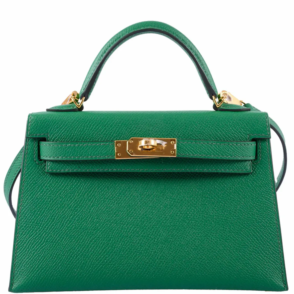 Hermes Kelly 20 Mini Sellier Cactus Epsom Bag
