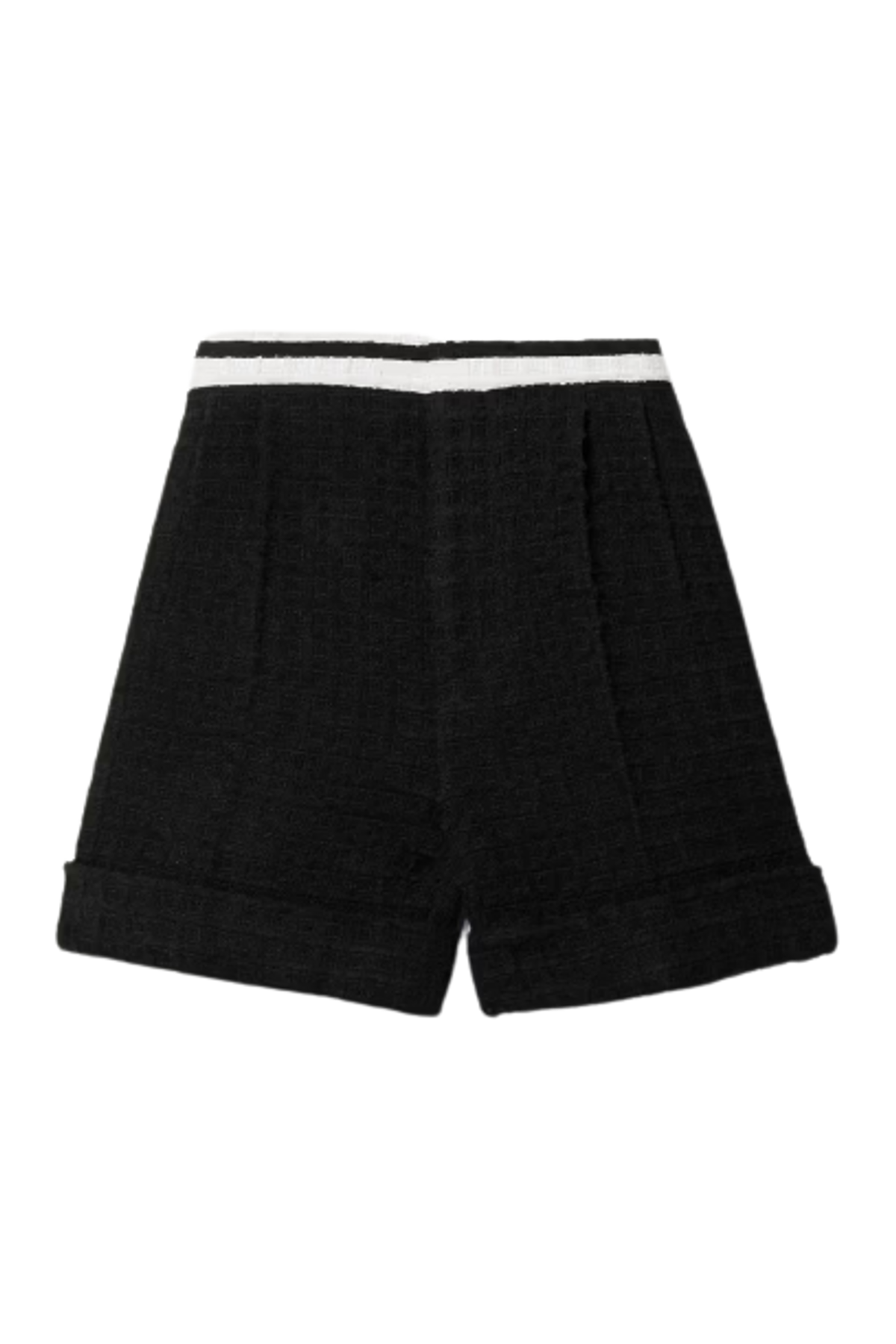 Gucci Pleated Striped Cotton-Blend Tweed Shorts