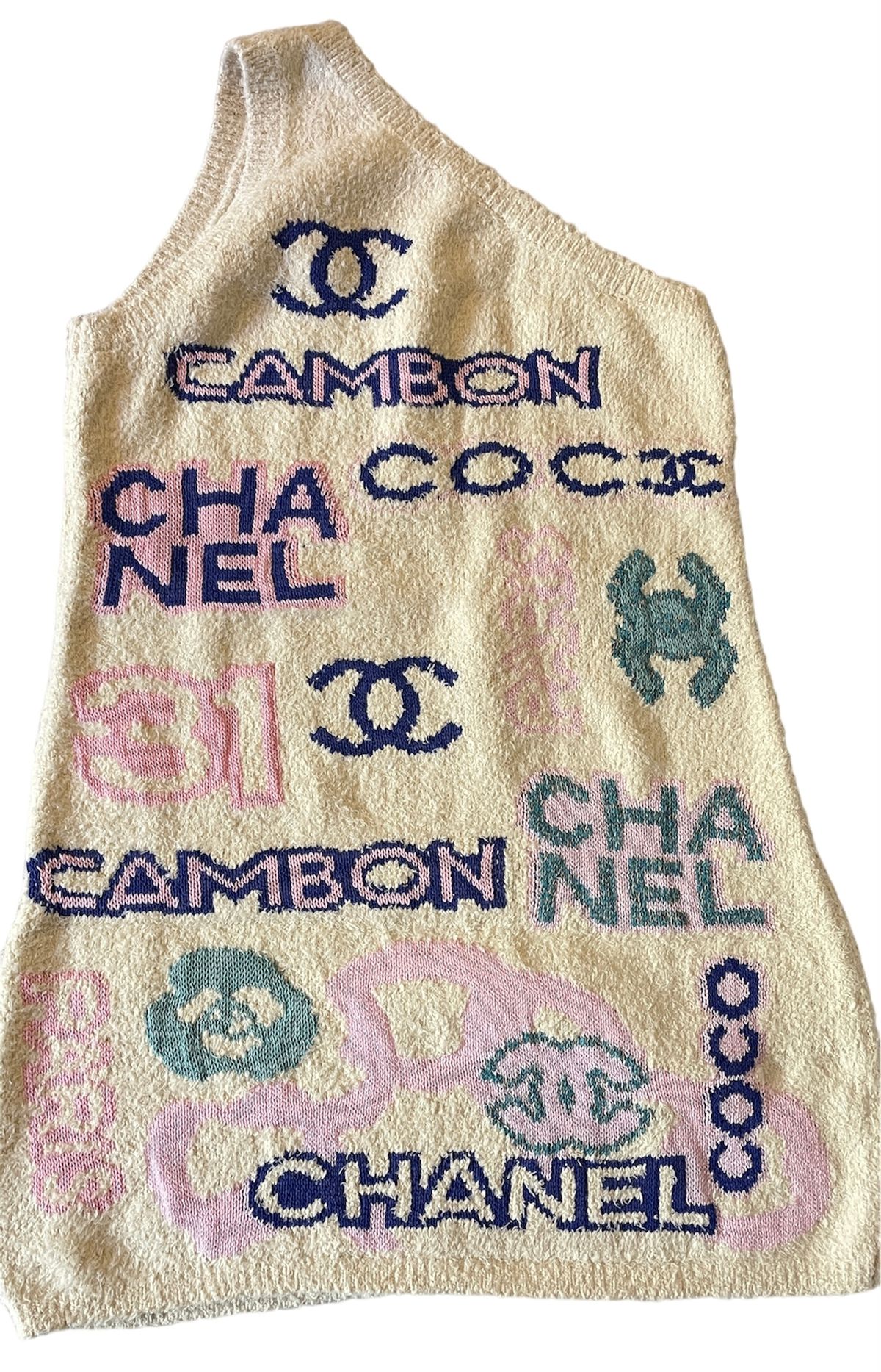 Chanel Cambon Intarsia Knit Dress