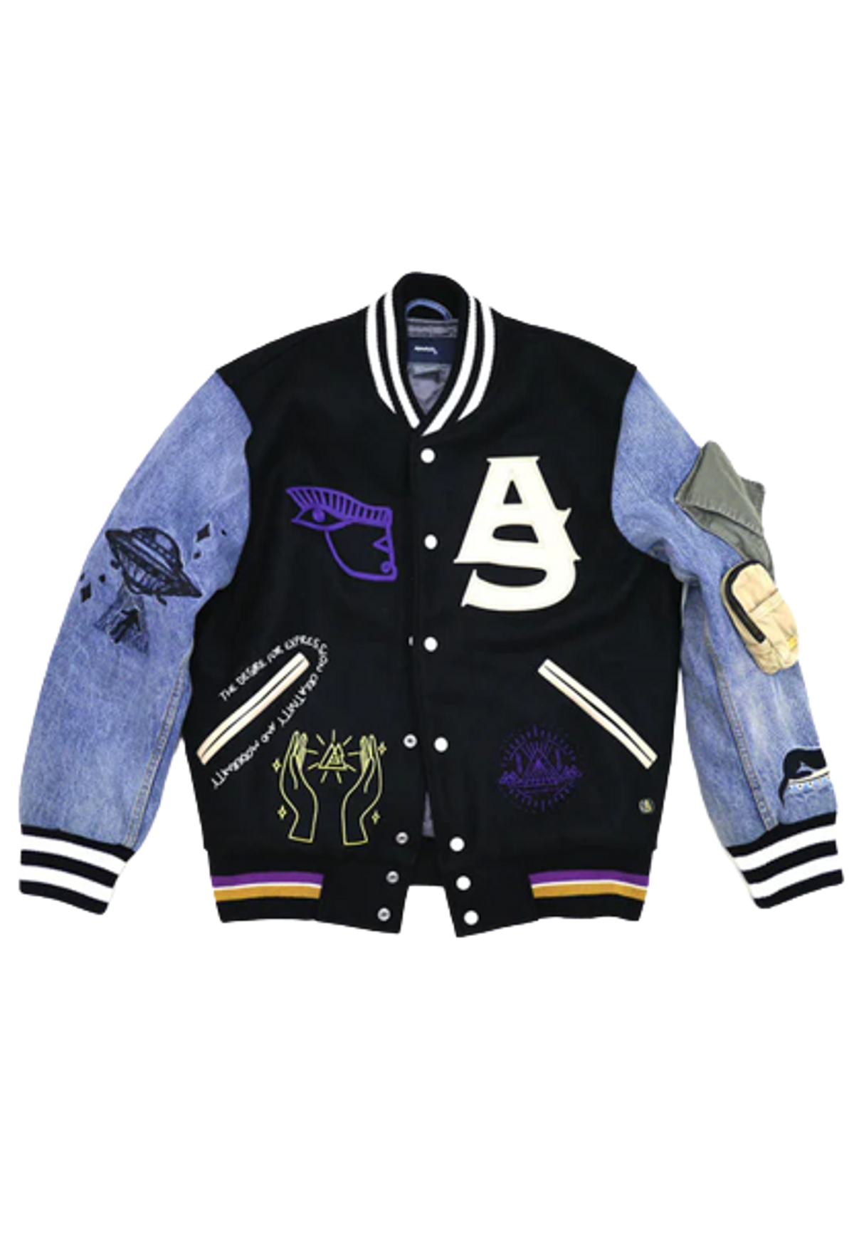 AlphaStyle Lionrock Letterman Jacket