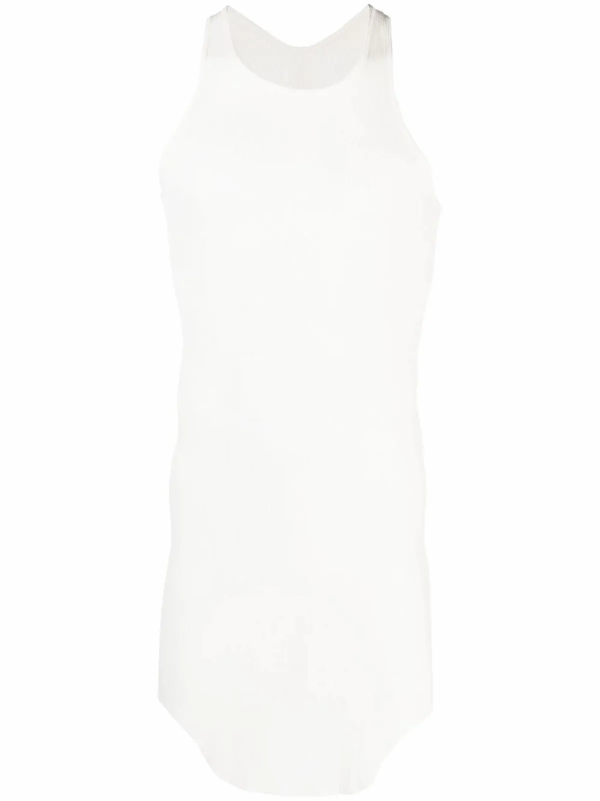 Rick Owens Round-Neck Sleeveless White Vest Top
