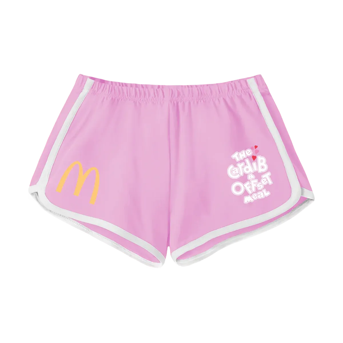 McDonald's Merch × Offset Merch × Cardi B Merch Arches Pink Shorts