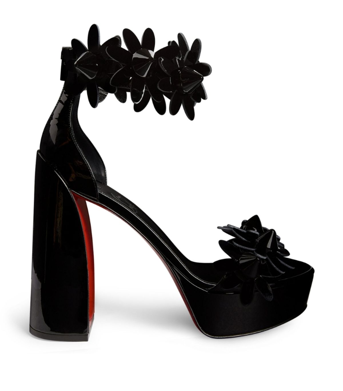 Christian Louboutin Daisy Spikes Patent Leather Sandals