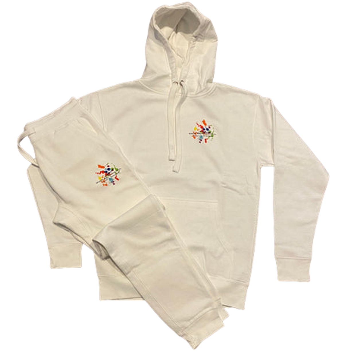 Pocketful Clothing Splash White Hoodie