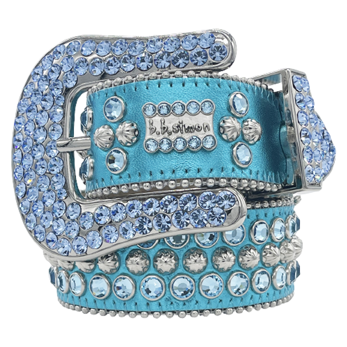 B.B. Simon Safa Light Aqua Belt