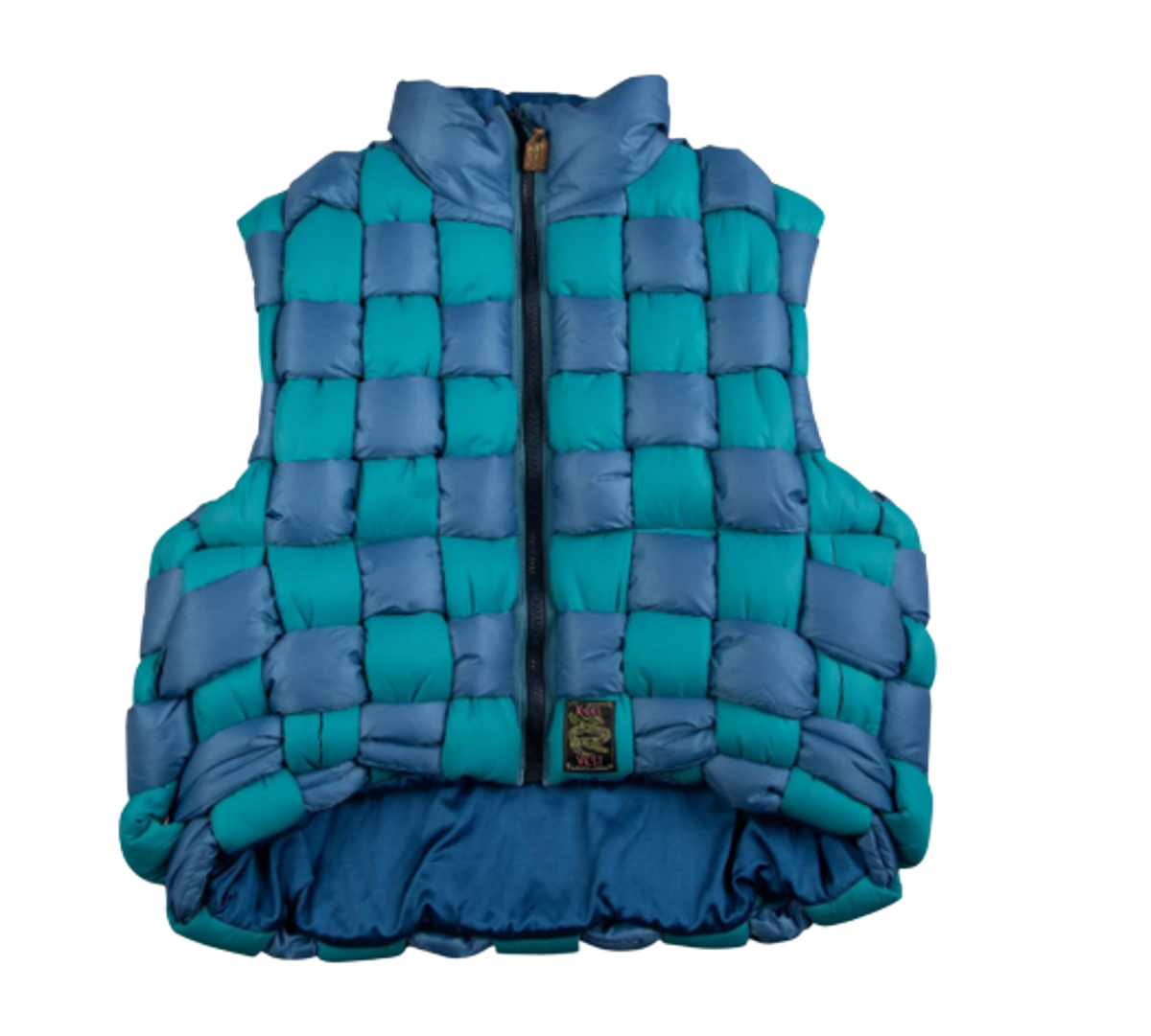 Kapital Rip Stop Nylon Keel Weaving Blue Vest