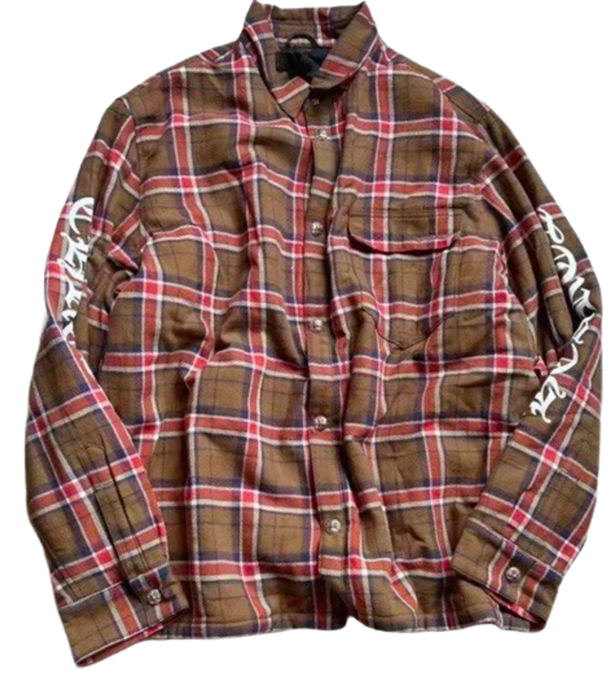 Chrome Hearts Logo Plaid Shirt