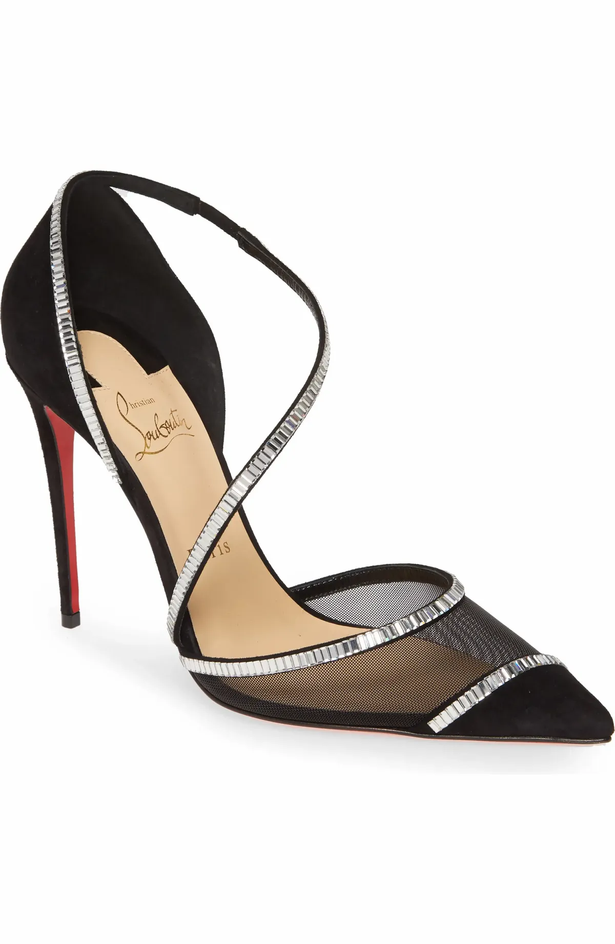 Christian Louboutin Chiara Embellished Pointed Toe Pump