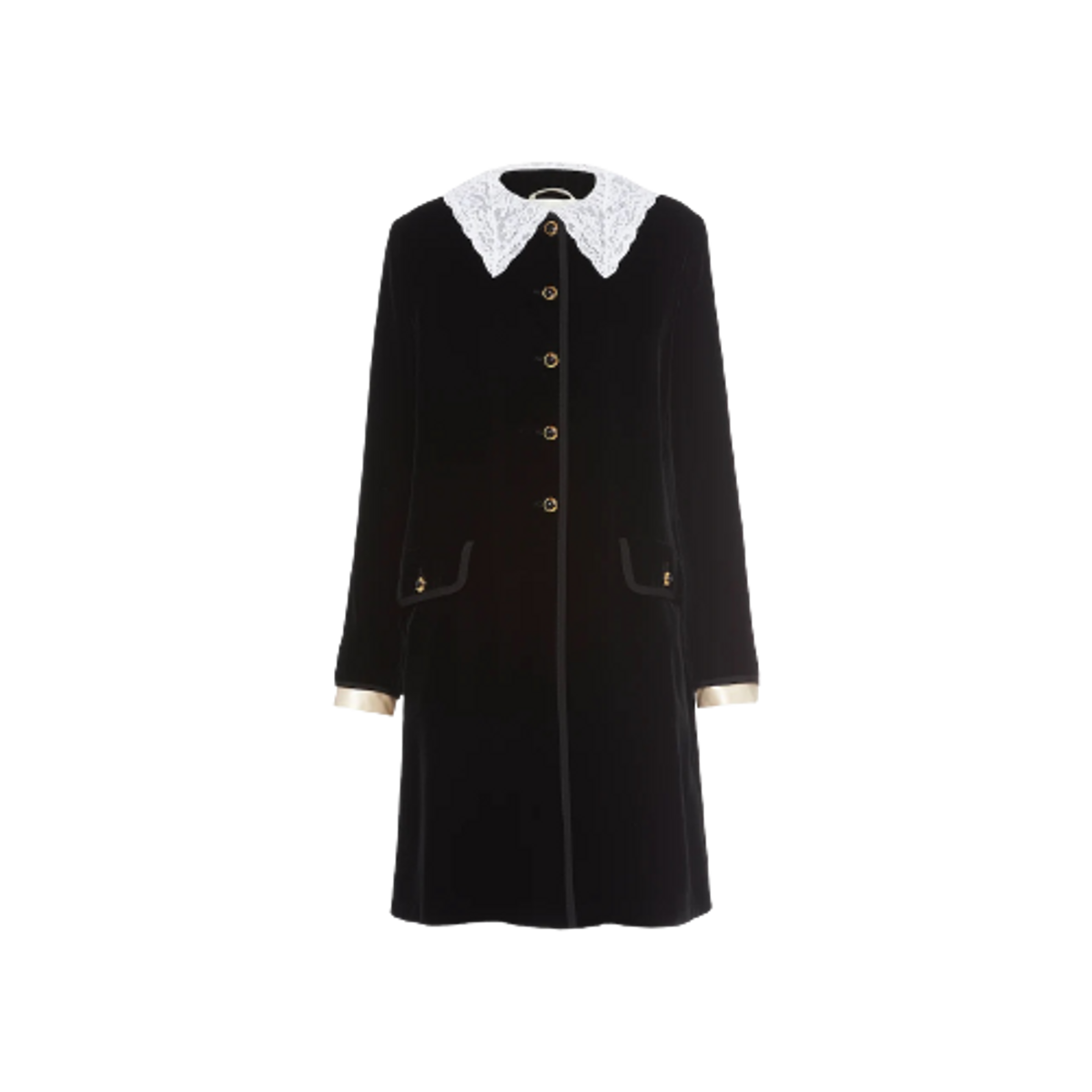 Miu Miu Single-Breasted Velvet Coat