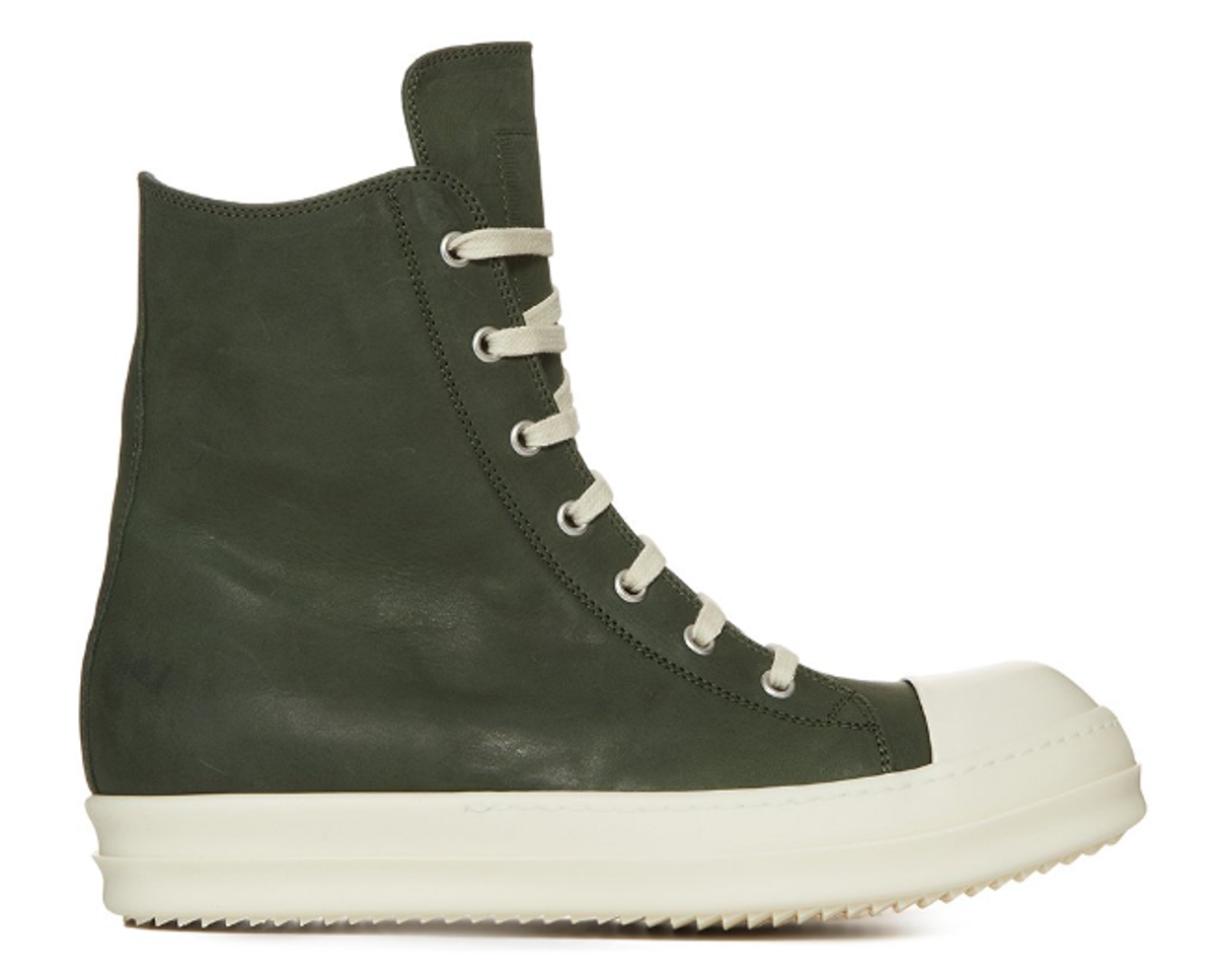 Rick Owens Moss Green Edfu Sneakers