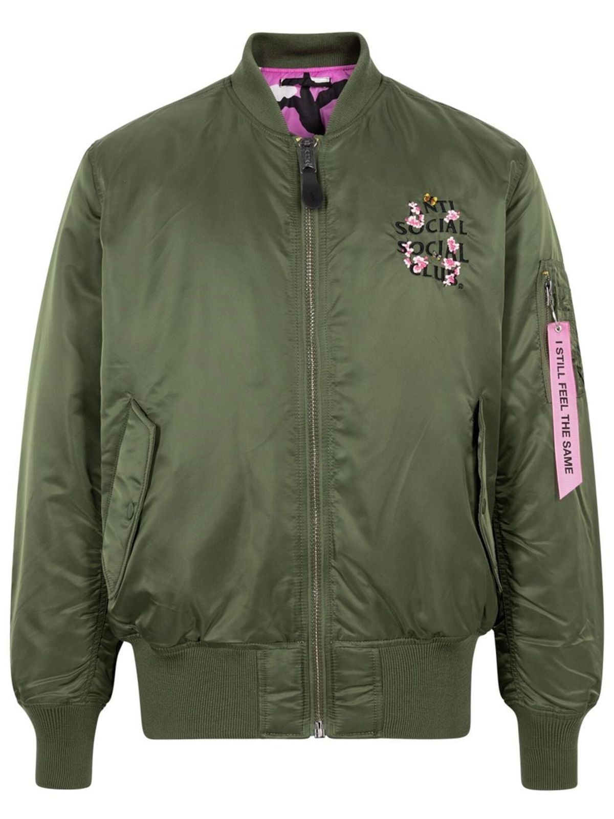 Alpha Industries × Anti Social Social Club Ma-1 Jacket In Green