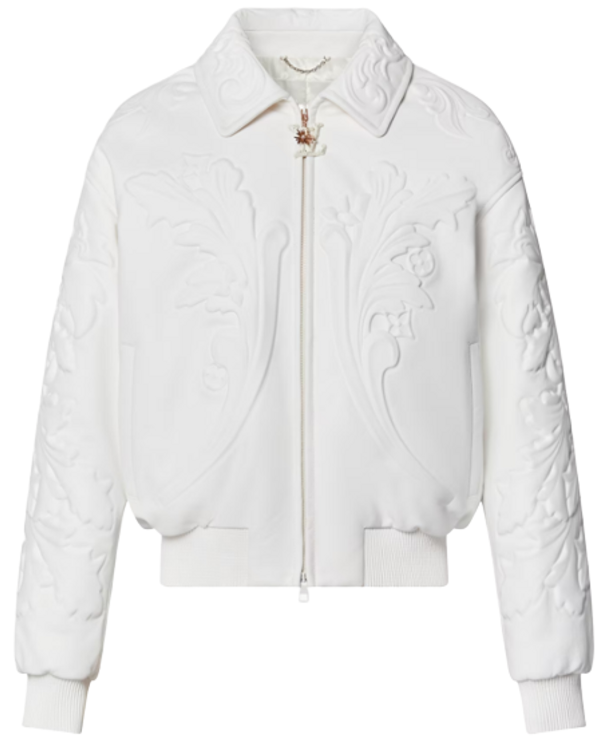 Louis Vuitton White Ornaments Leather Blouson