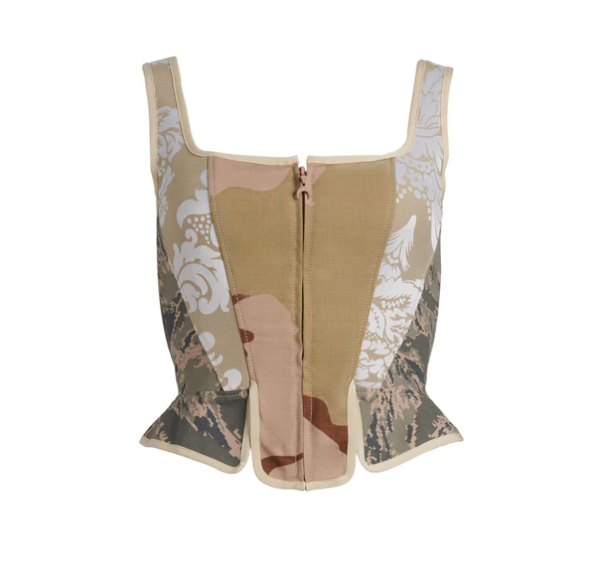 Marine Serre Desert Damask Mini Corset