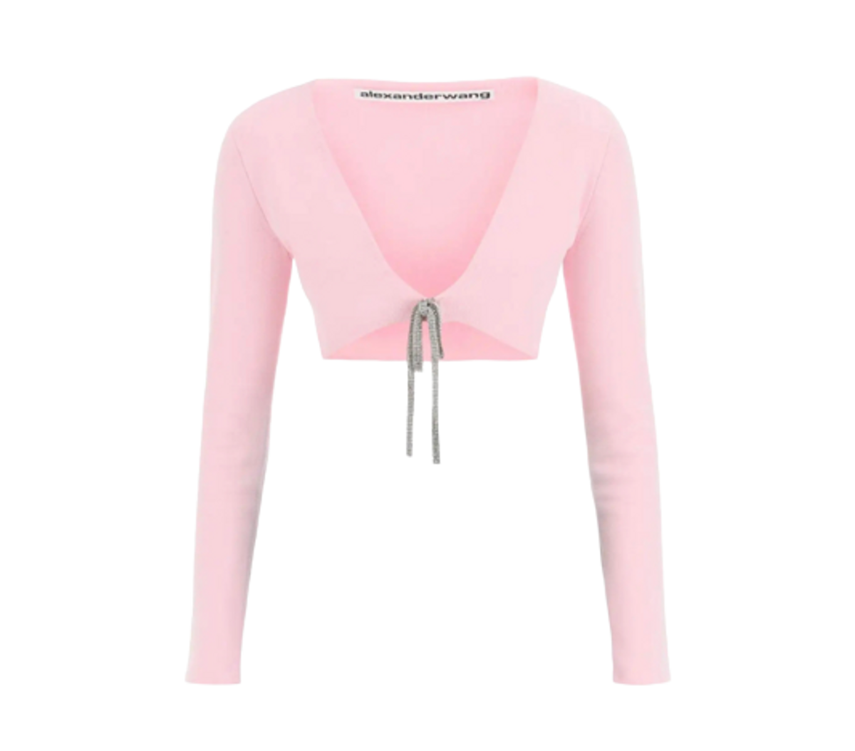 Alexander Wang Pink Cropped Cardigan | WHAT'S ON THE STAR?