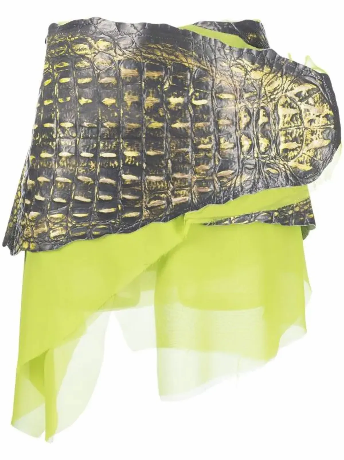 Diesel Belted Asymmetric Mini Skirt
