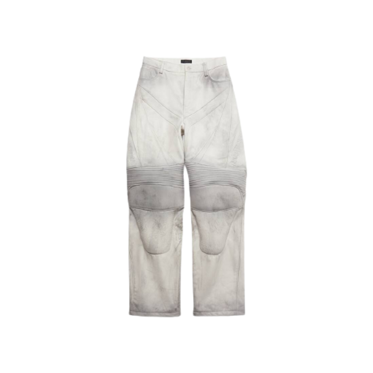 Balenciaga Biker Baggy White Pants