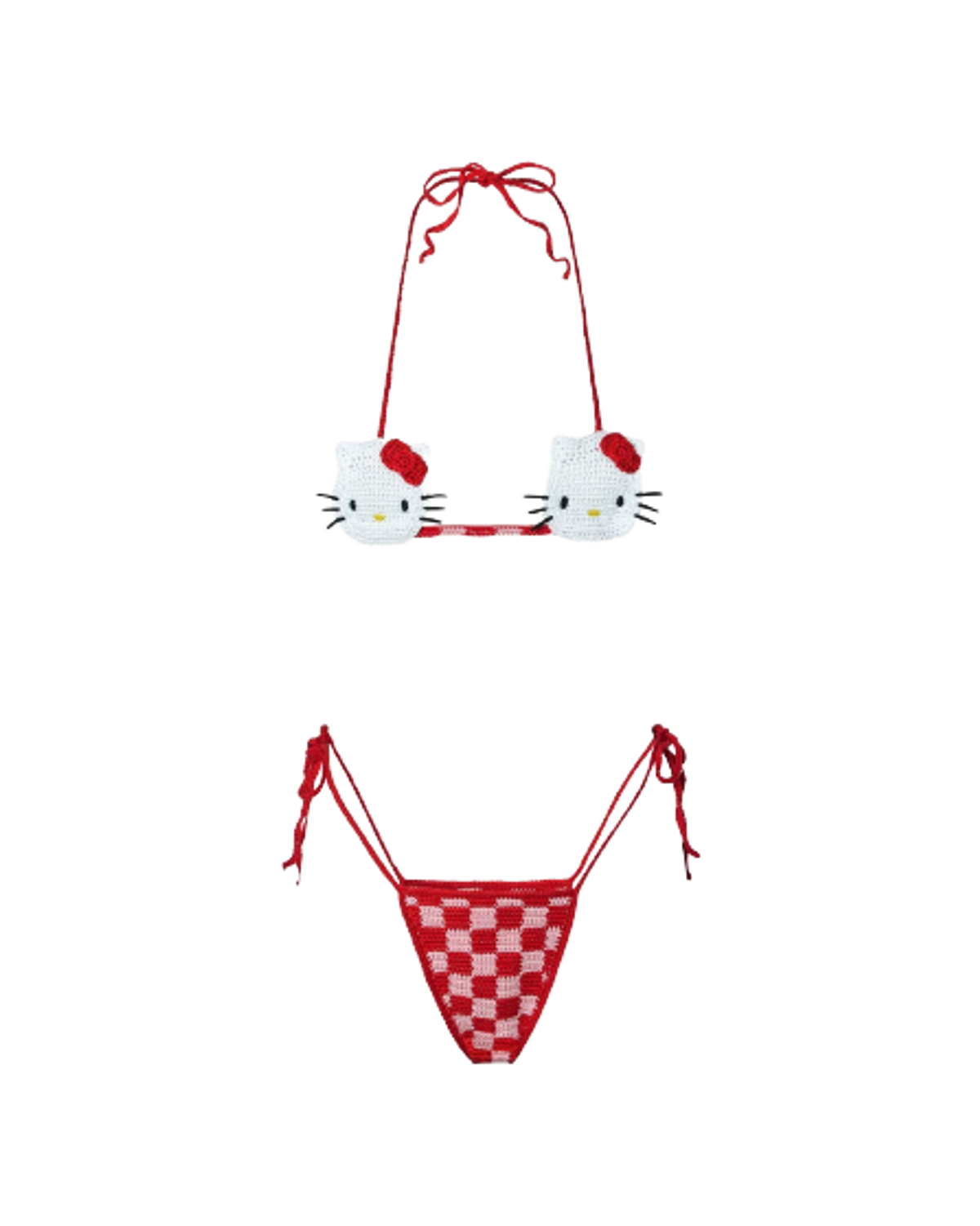 GCDS × Hello Kitty Crochet Bikini WHAT’S ON THE STAR?