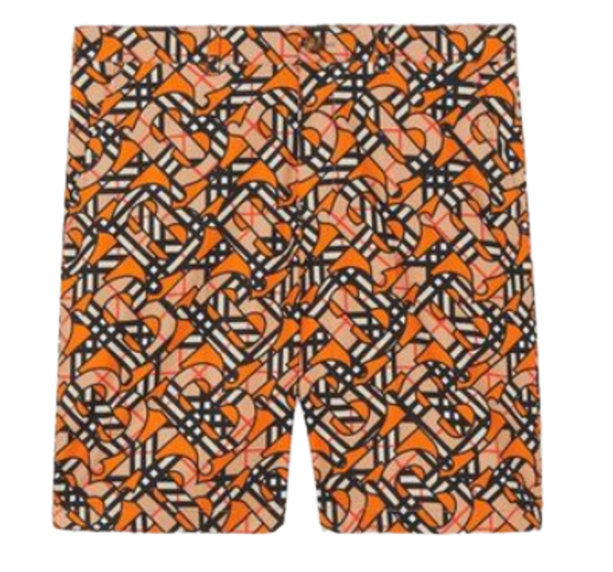 Burberry Printed Monogram Cotton Logo Shorts