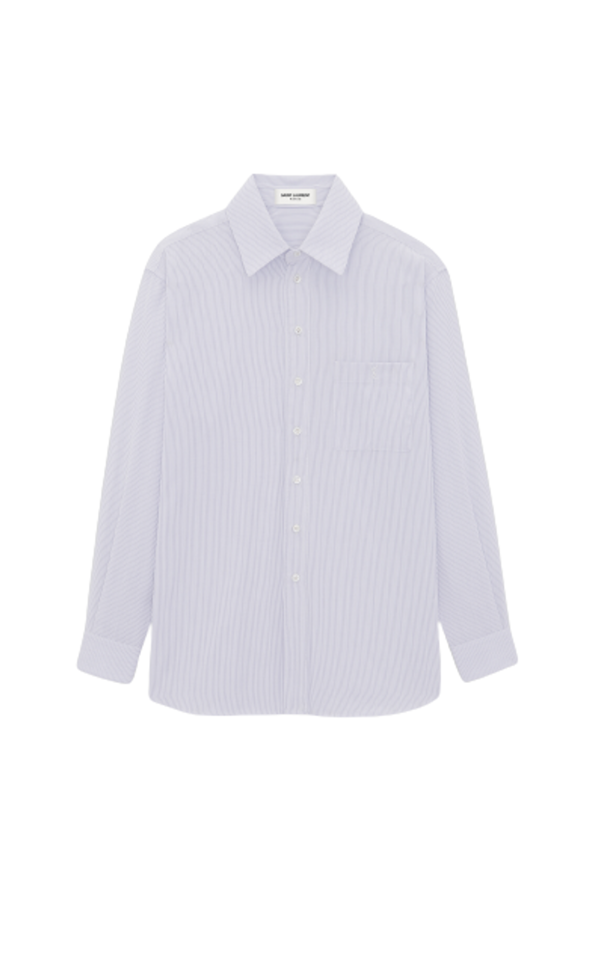 Saint Laurent Striped Cotton Poplin Cassandre Shirt