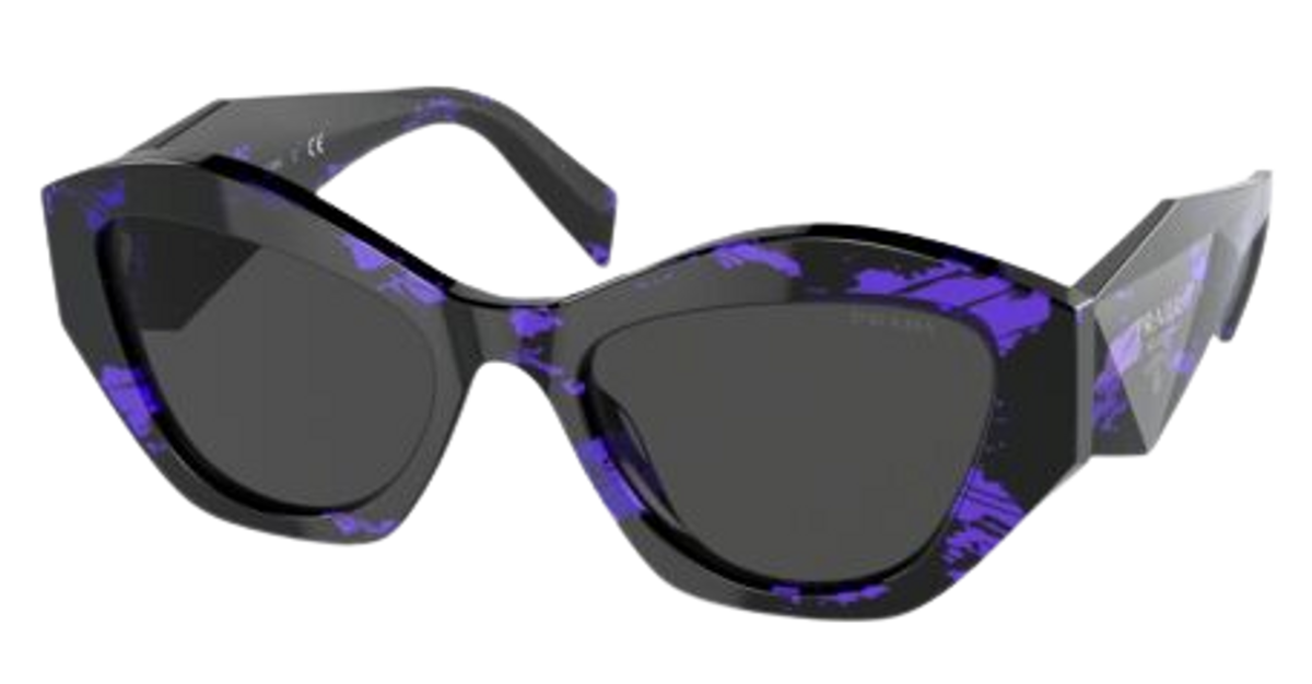 Prada Symbole Pr 07ys Purple Fantasy Dark Grey Sunglasses