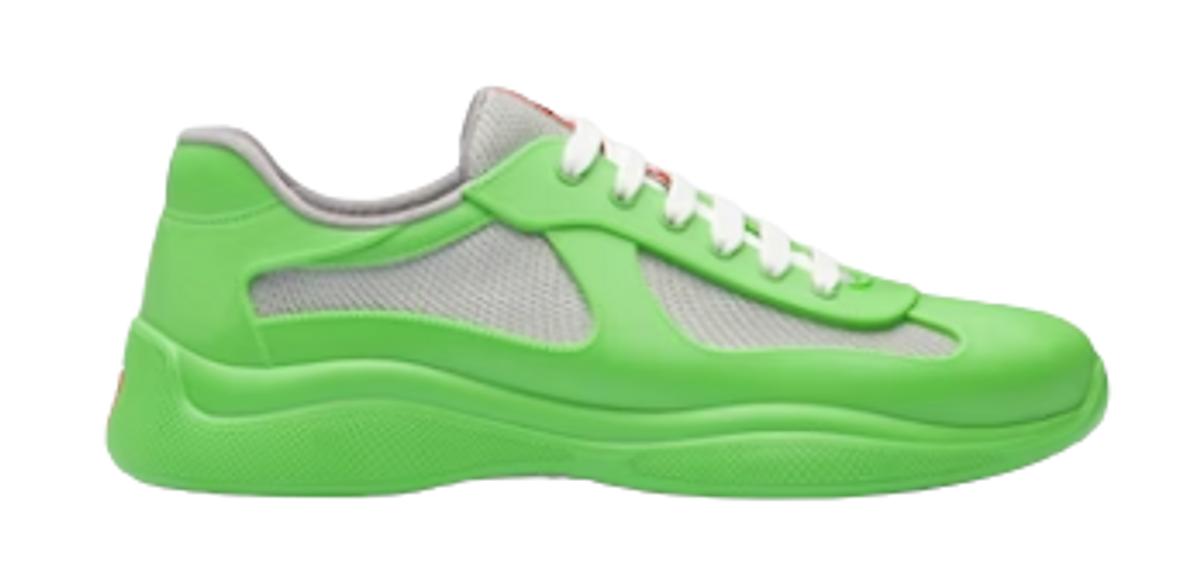 Prada Americas Cup Soft Rubber Bike Fabric Sneakers