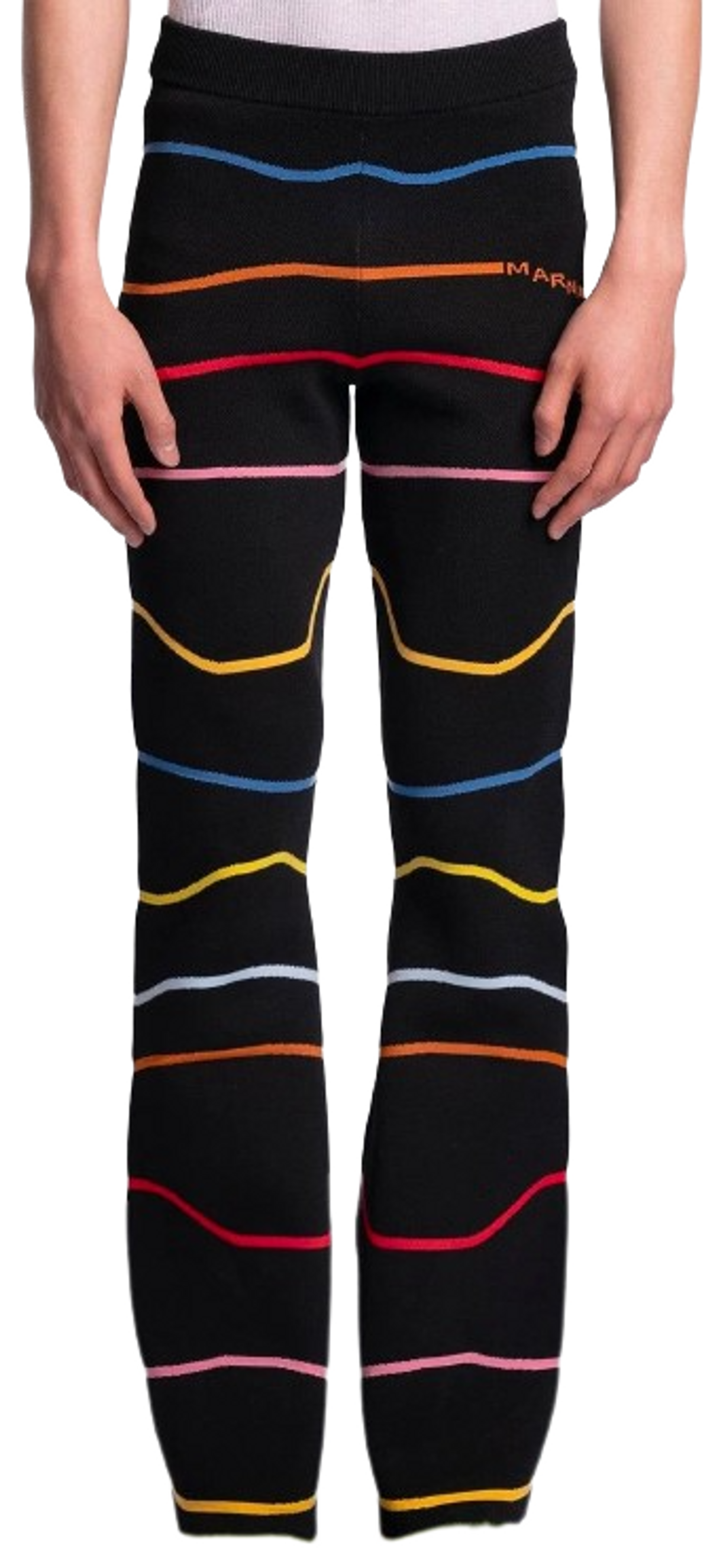 Marni Techno Cotton Rainbow Trousers