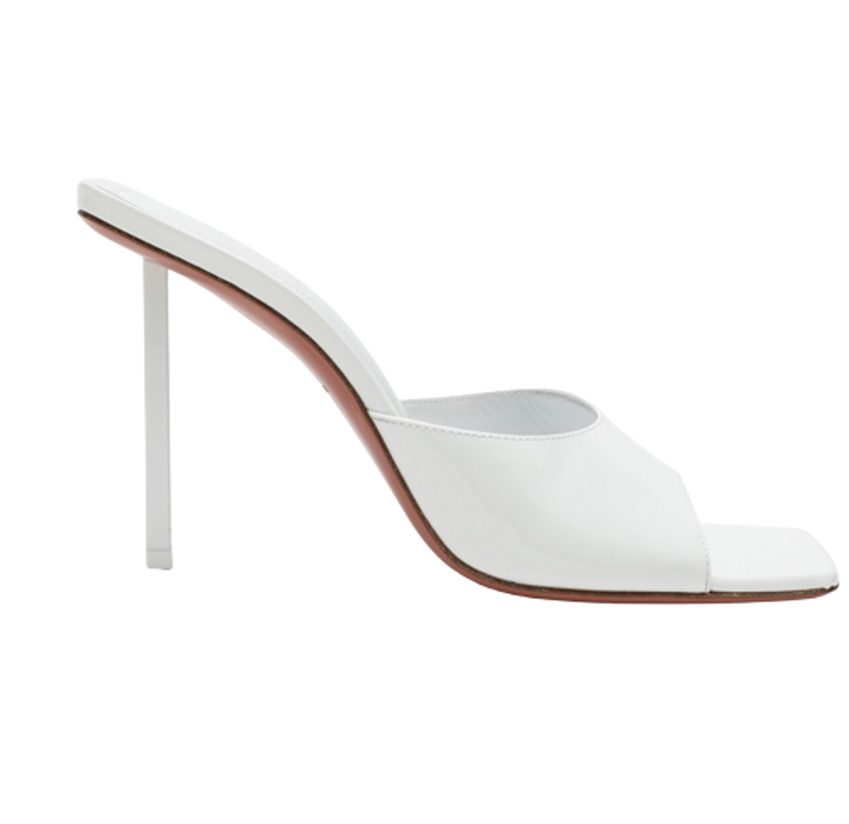 Amina Muaddi Laura White High Sandal
