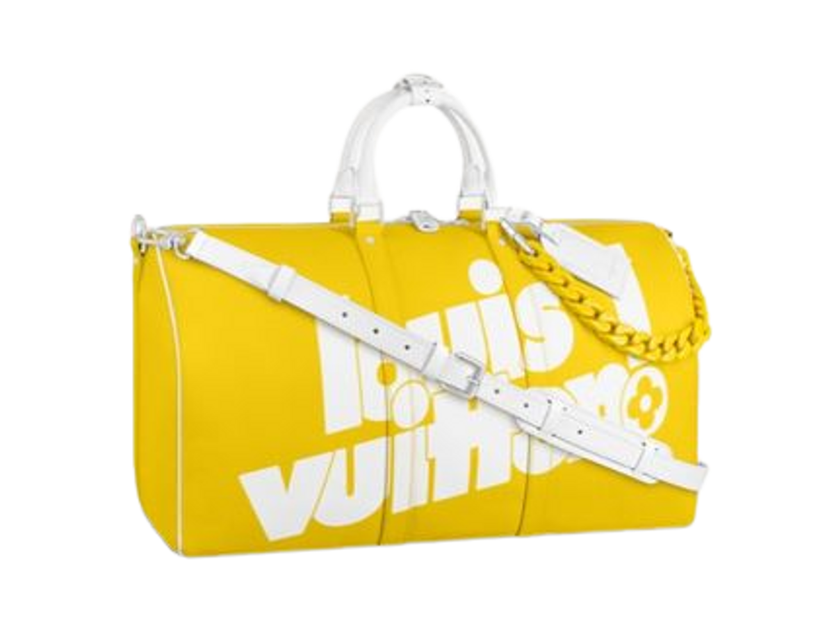 Louis Vuitton Giallo Keepall Bandoulière 50 Bag