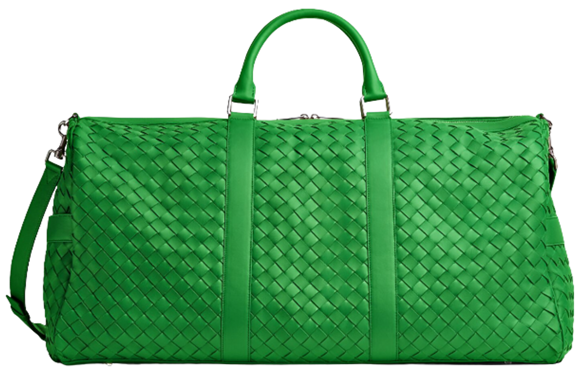Bottega Veneta Parakeet Large Intrecciato Duffle Bag