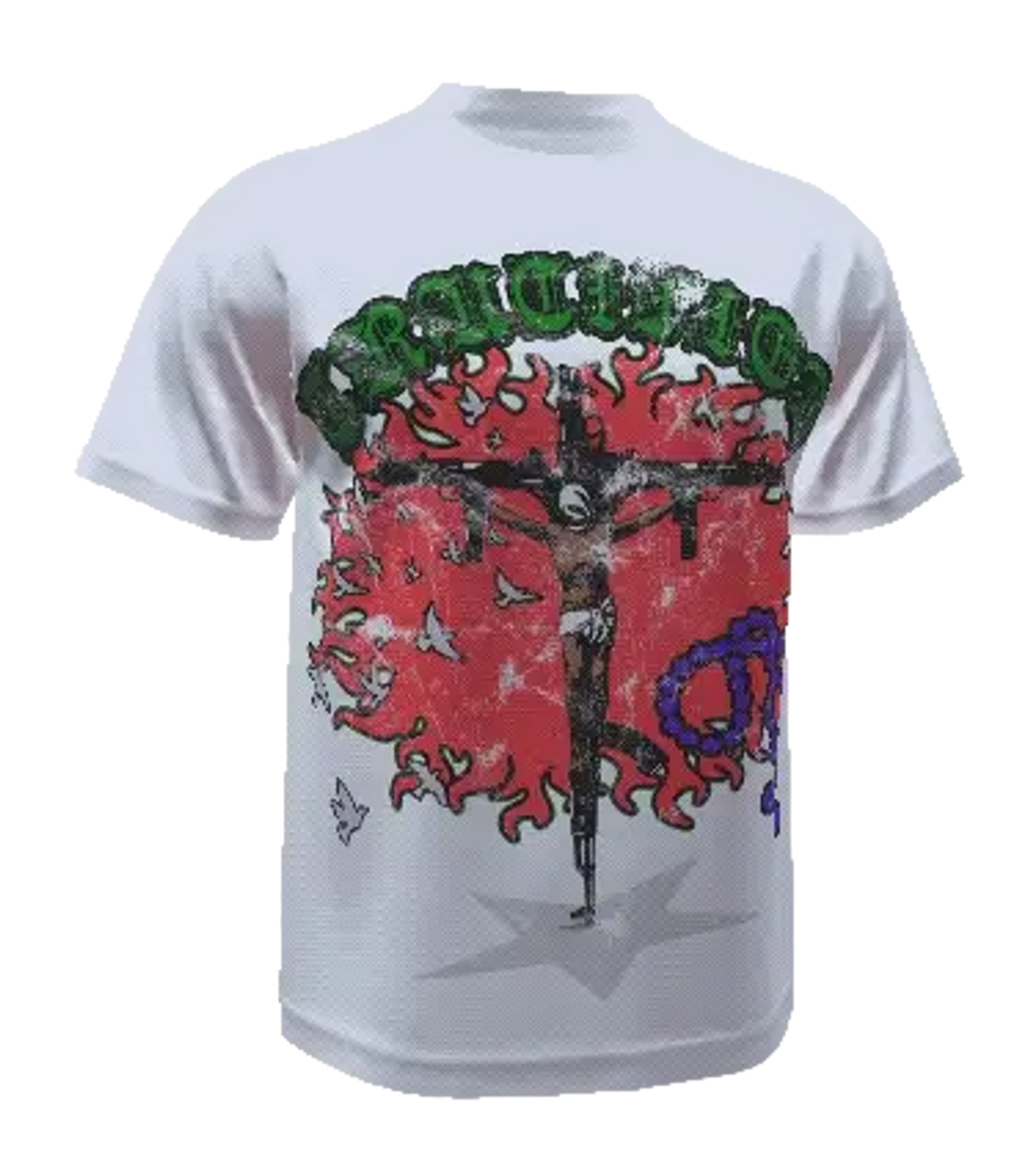 Crucified Studios SunRay Drop Shoulder T-Shirt