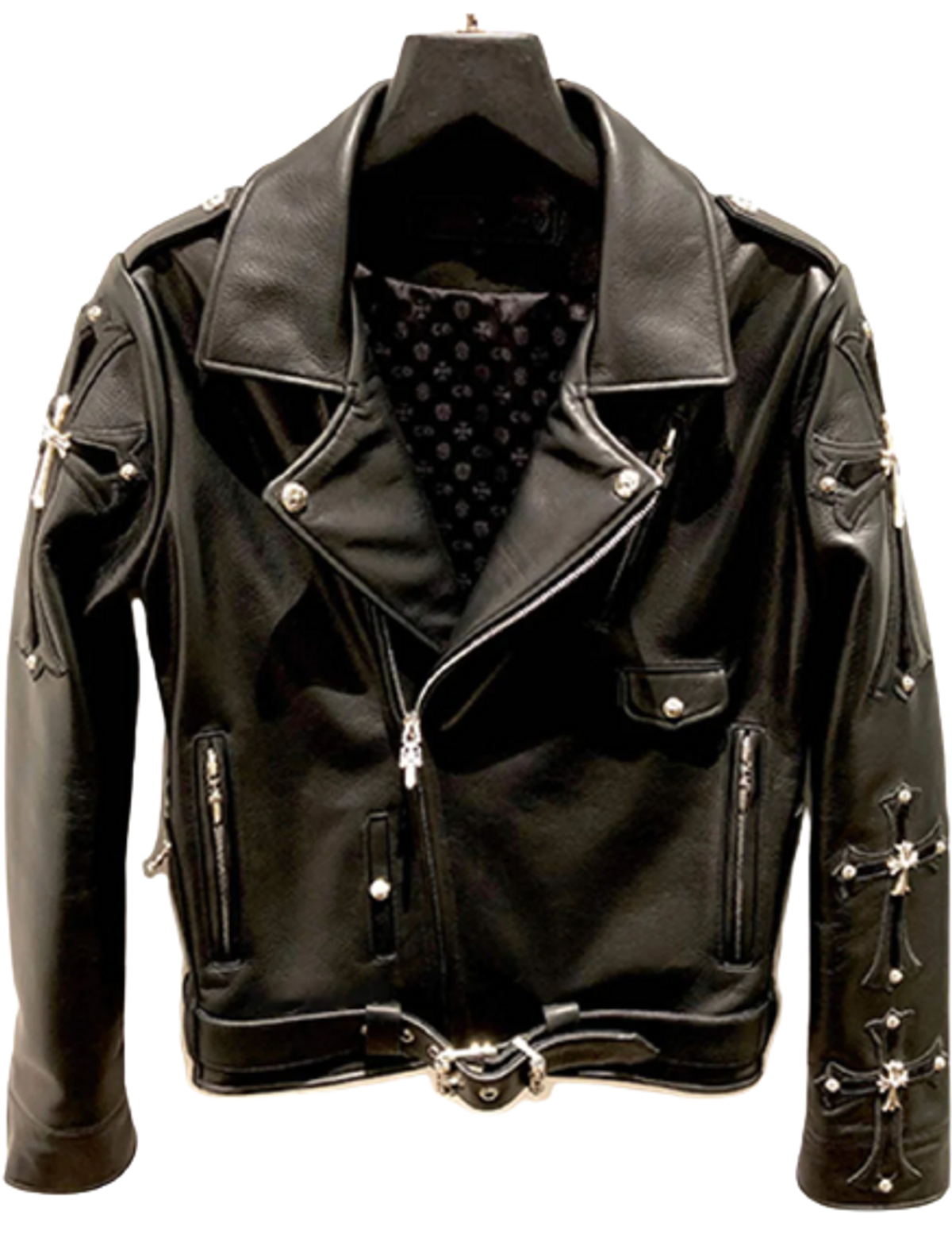 Chrome Hearts Leather Biker Jacket