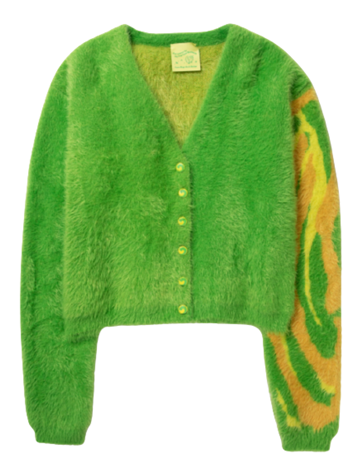 Sky High Farm Workwear Green Swirl Cardigan In 2 Green
