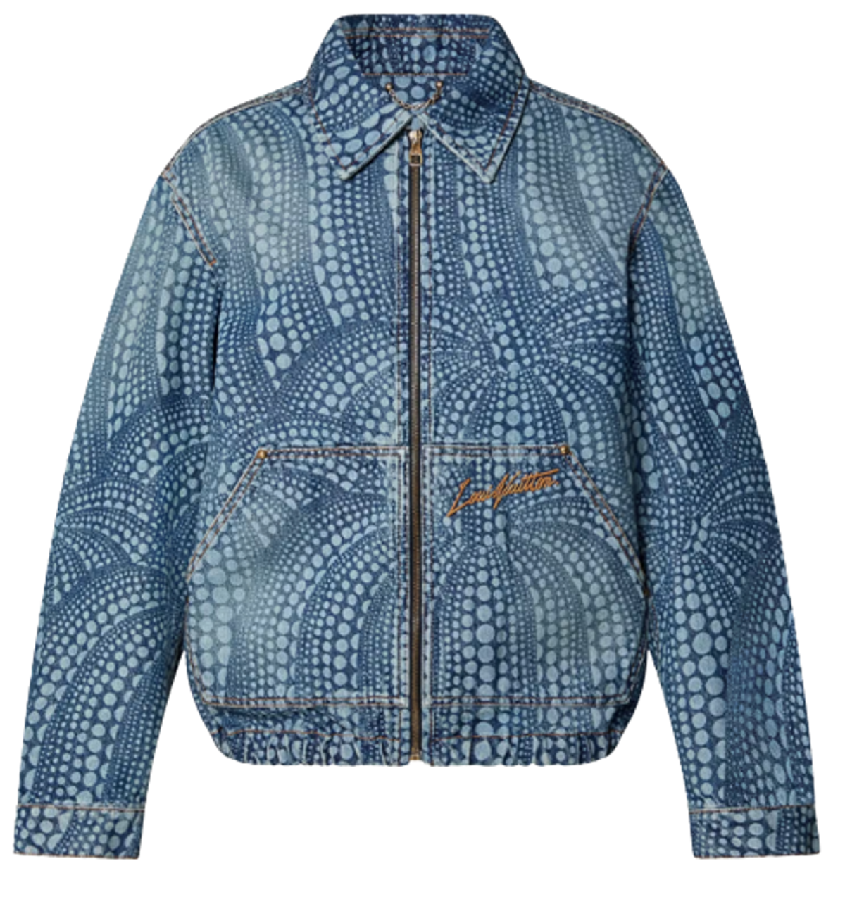 Louis Vuitton × Yayoi Kusama All Over Pumpkin Denim Blouson